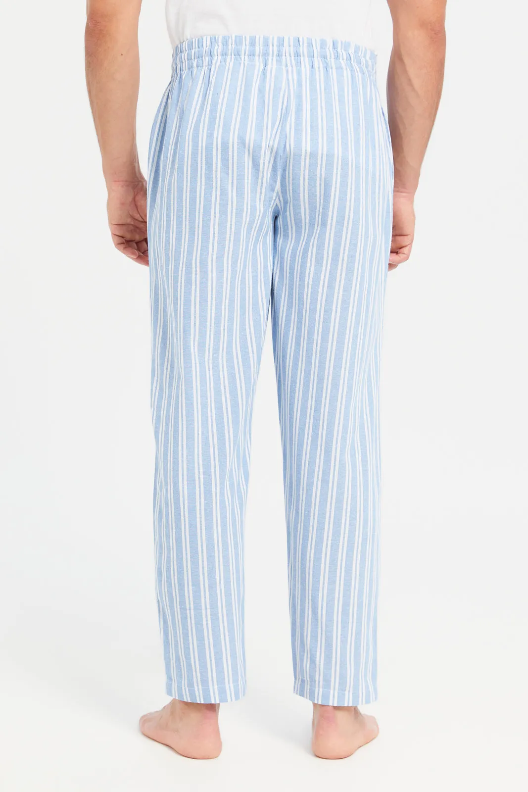 Men Blue Striped Pyjama Bottom sold by Redtag product image thumbnail 3