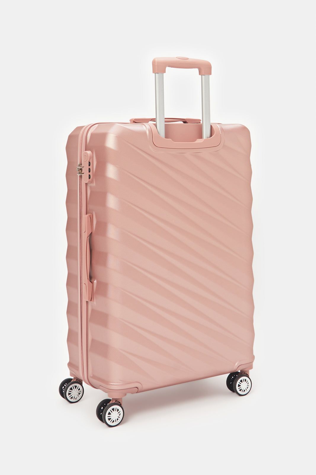 Pink Textured Trolley Luggage (28 Inch) sold by Redtag product image thumbnail 2