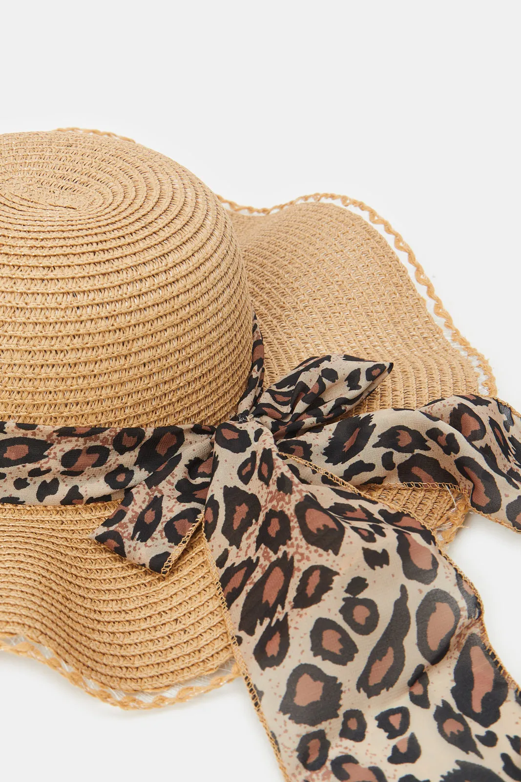 Women Beige Scarf Embellished Hat sold by Redtag product image thumbnail 4