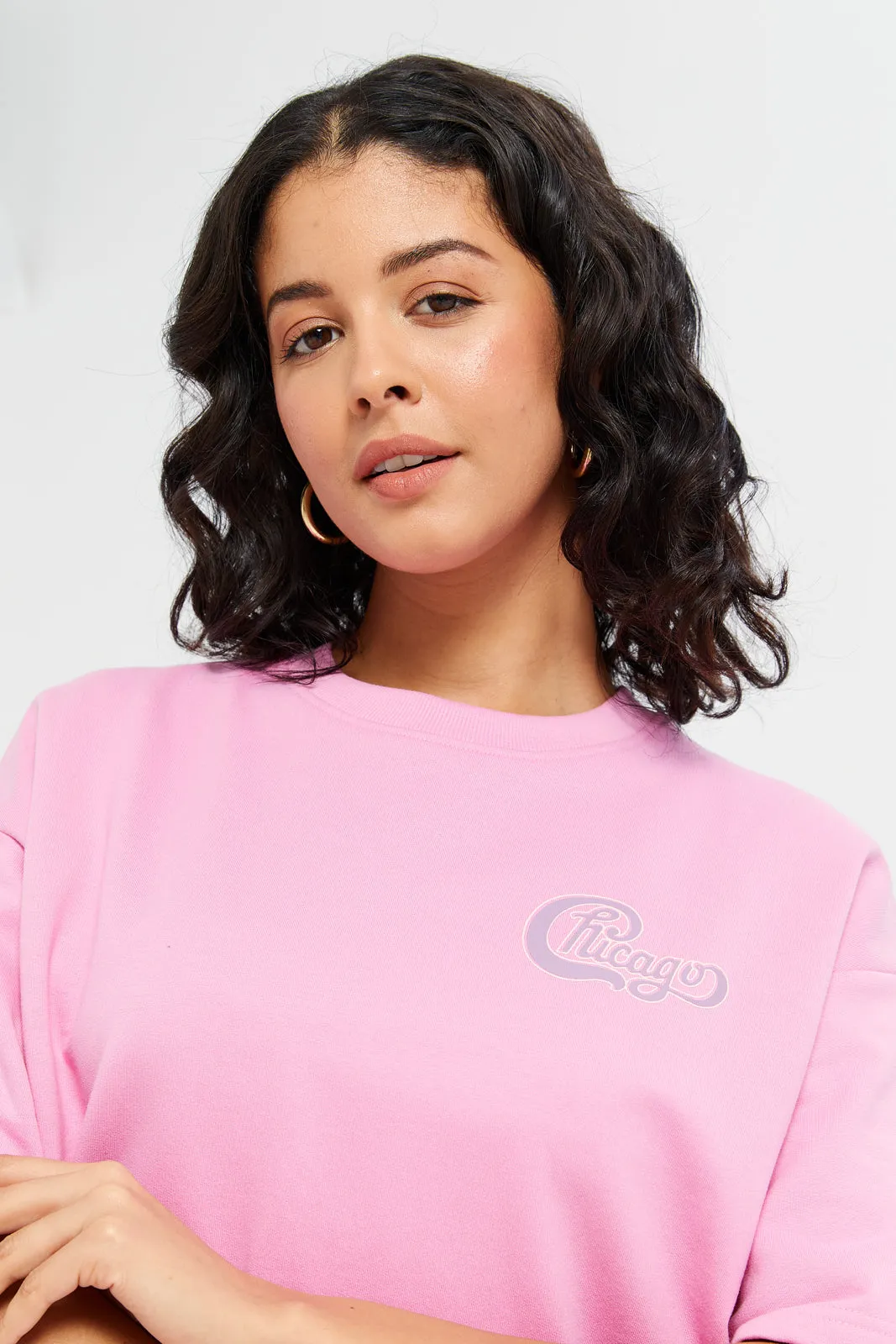 Woman Pink Printed Active Top sold by Redtag product image thumbnail 4