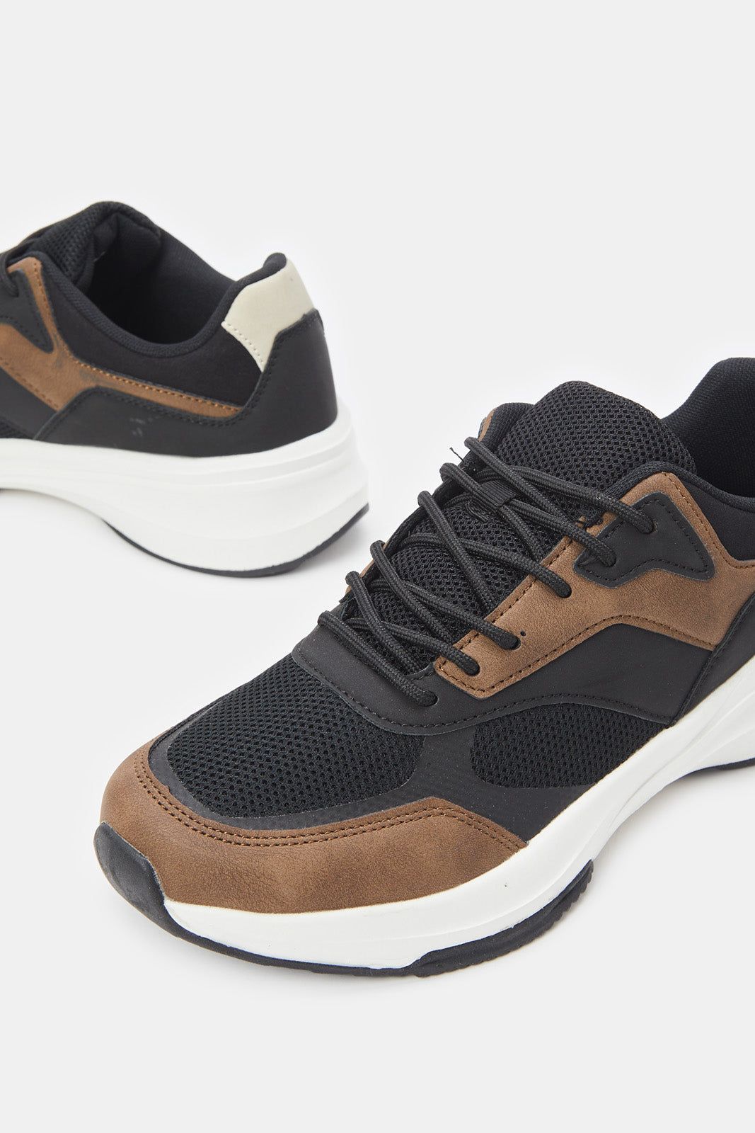 Men Black Embellished Chunky Trainer sold by Redtag product image thumbnail 3