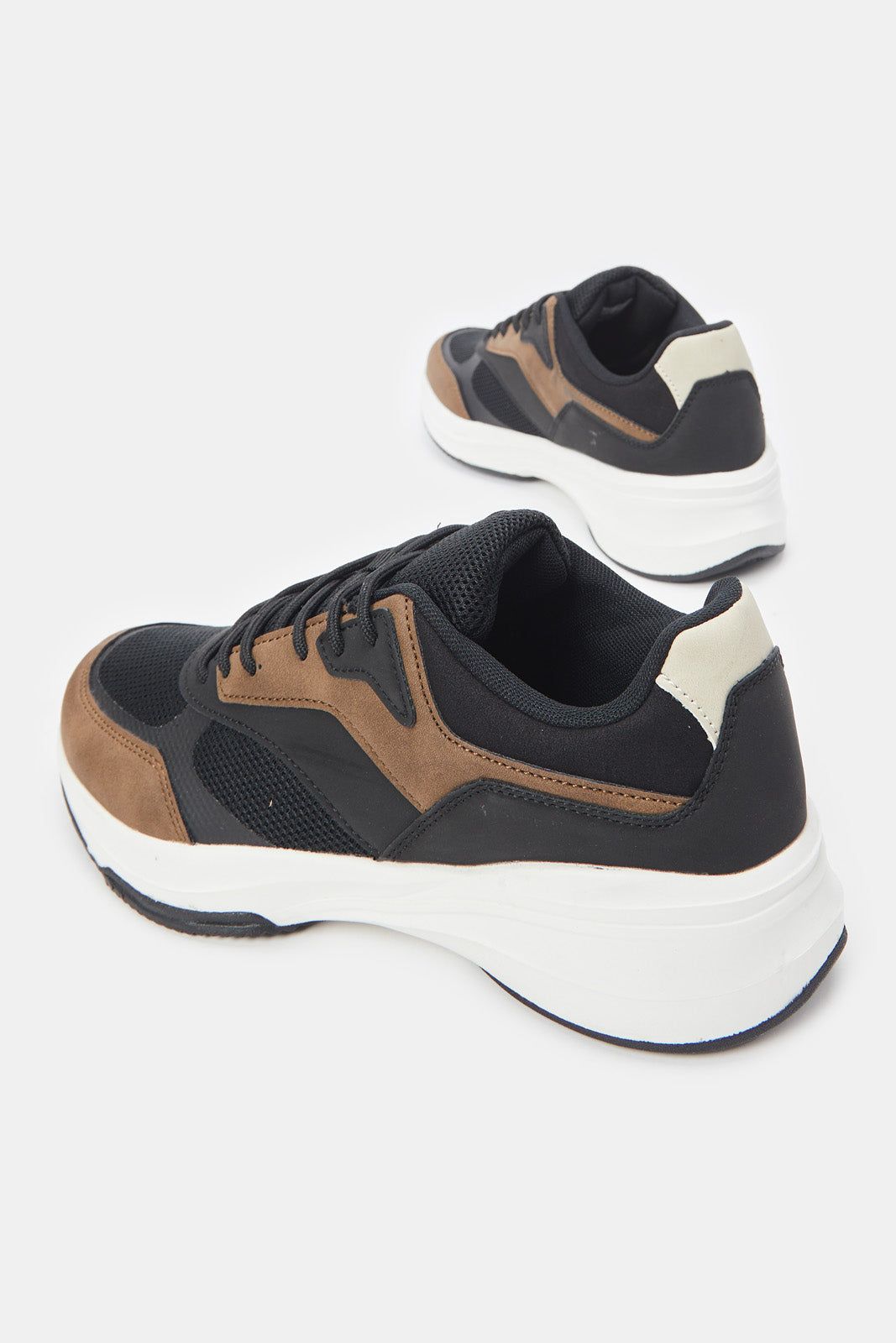 Men Black Embellished Chunky Trainer sold by Redtag product image thumbnail 4