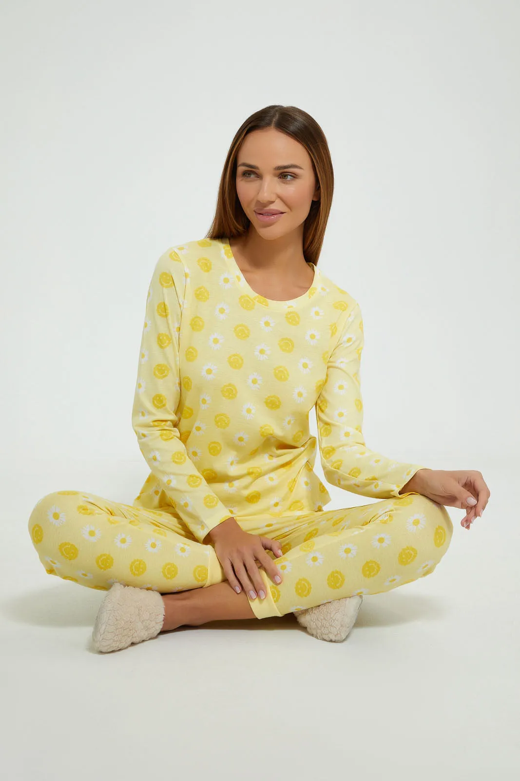 Yellow All-Over Print Pyjama Set (2 Piece) sold by Redtag product image thumbnail 4