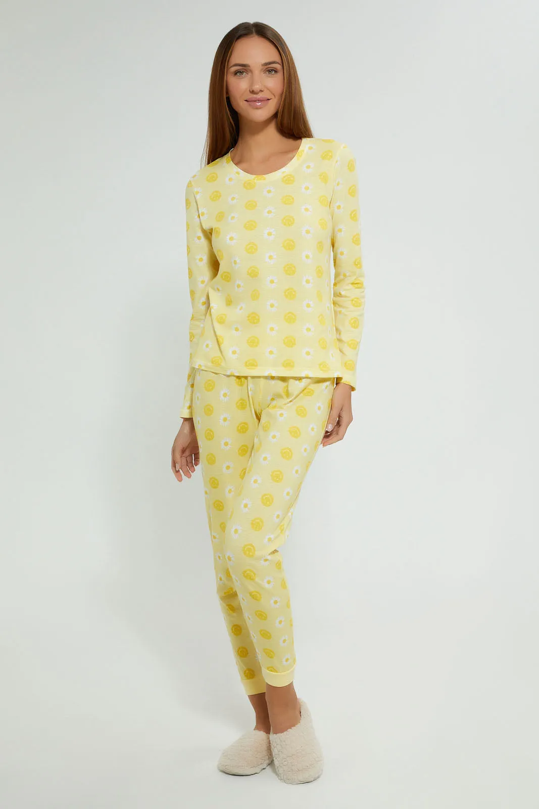 Yellow All-Over Print Pyjama Set (2 Piece) sold by Redtag