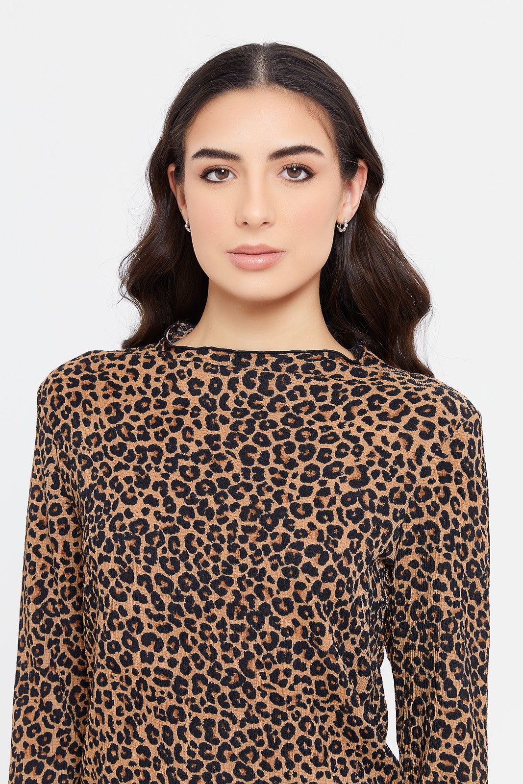 Women Brown Printed Long Sleeve Top sold by Redtag product image thumbnail 4