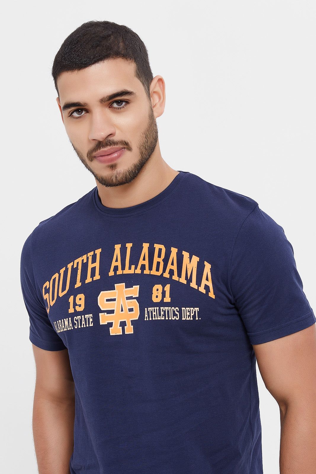 Men Blue Graphic T-Shirt sold by Redtag product image thumbnail 4