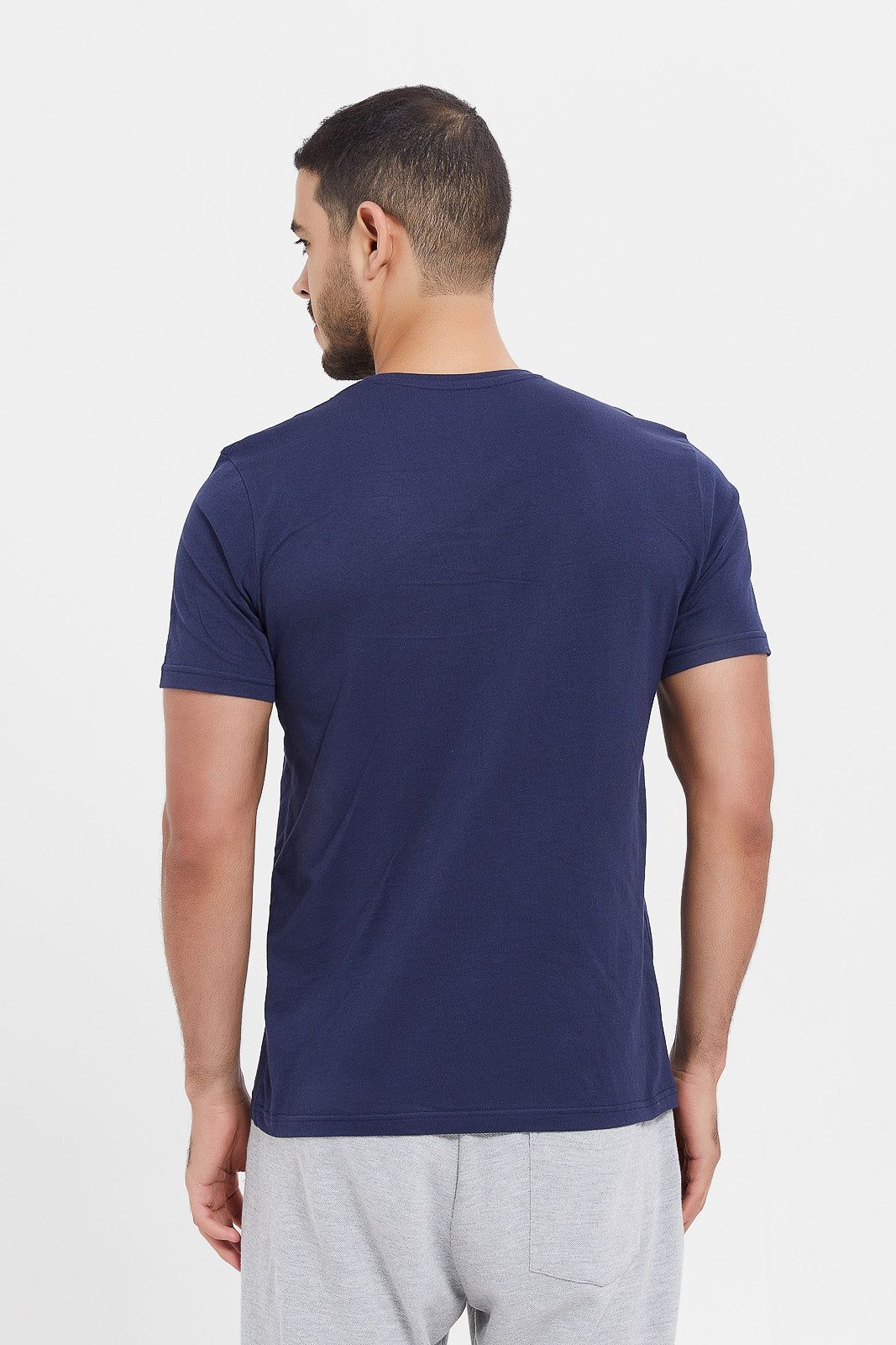 Men Blue Graphic T-Shirt sold by Redtag product image thumbnail 3