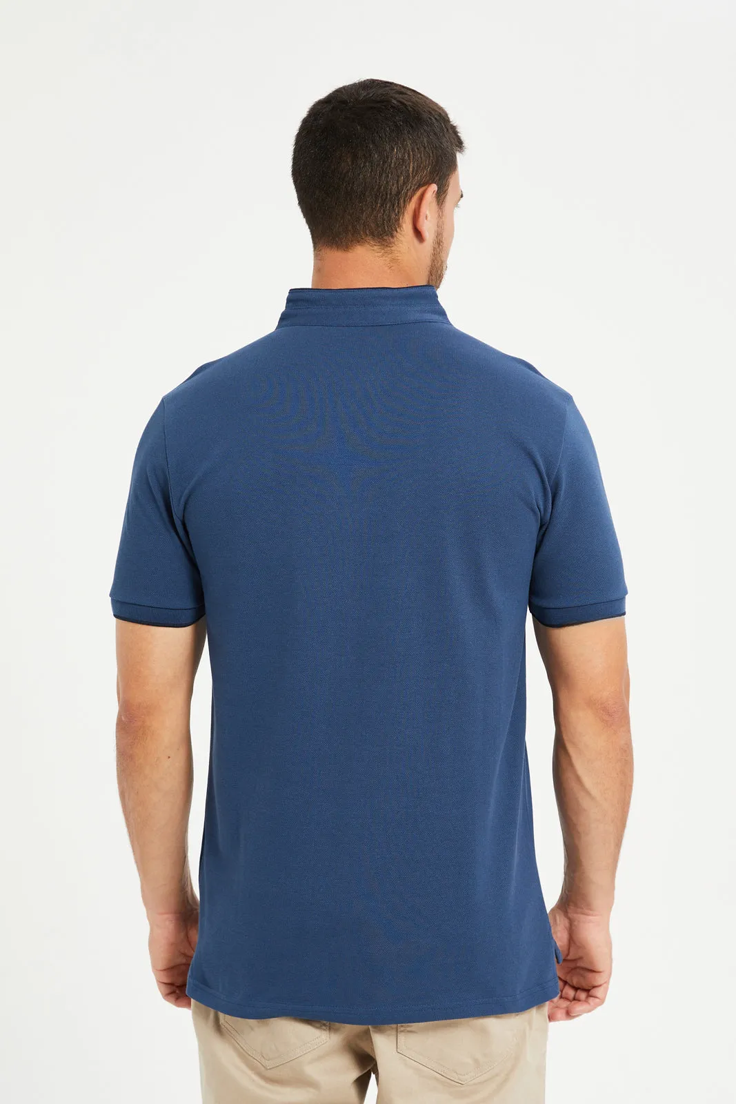 Men Blue Polo Shirt sold by Redtag product image thumbnail 3