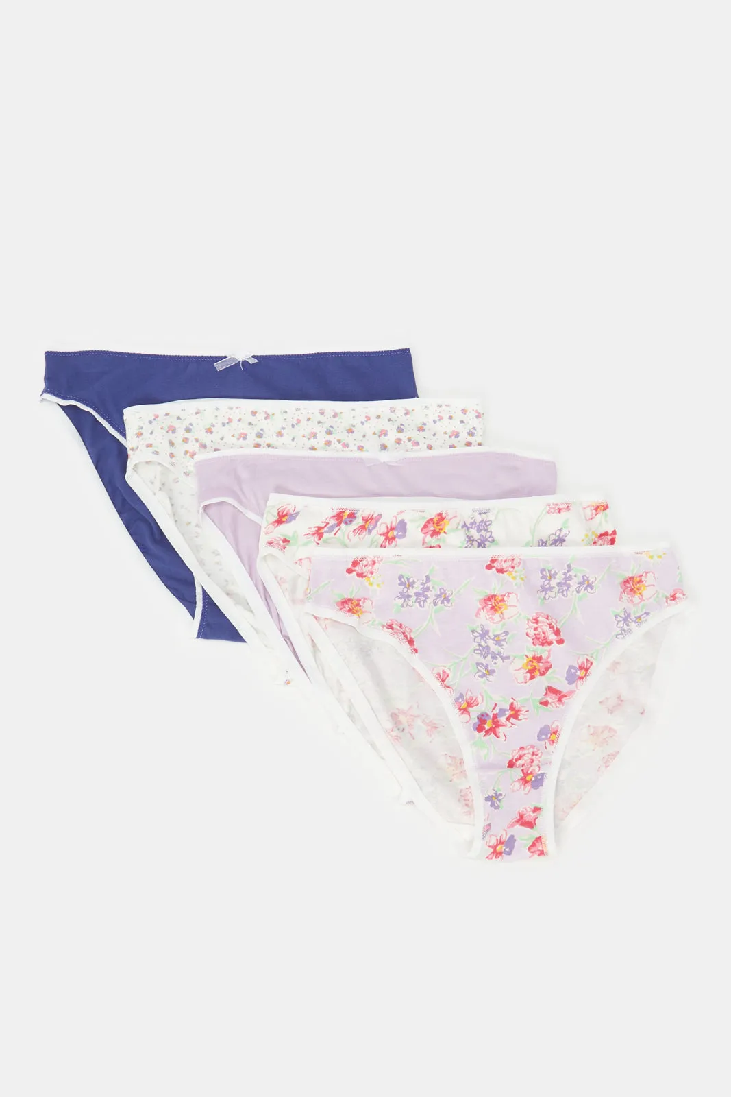 Women Assorted High Leg Brief Set (5 Piece) sold by Redtag product image thumbnail 4