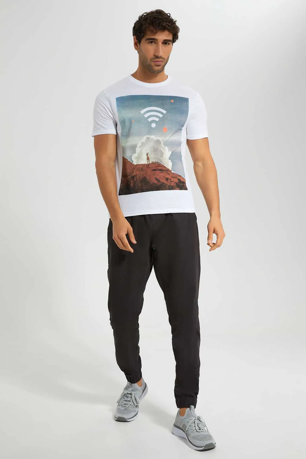 White Graphic T-Shirt sold by Redtag product image thumbnail 2