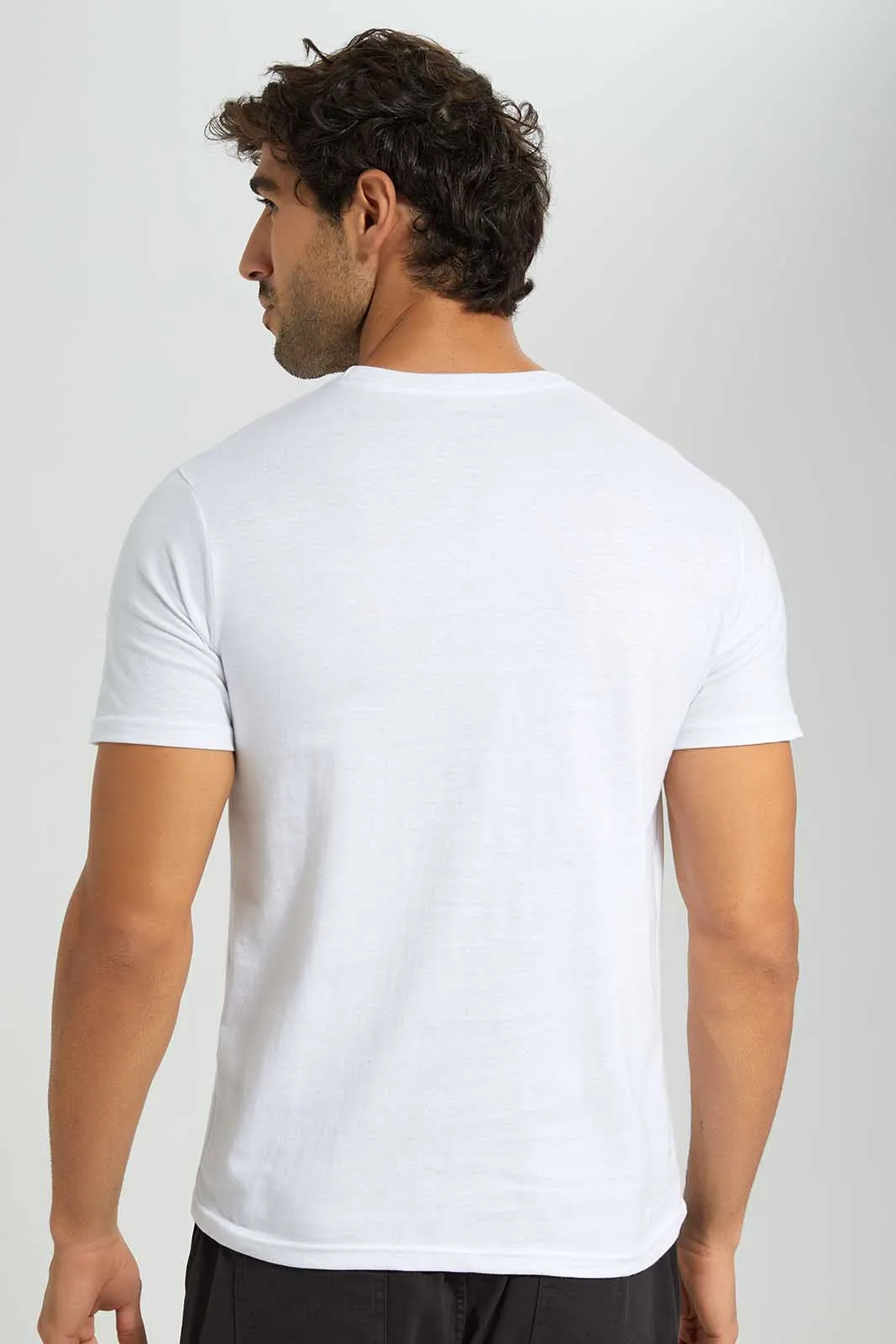 White Graphic T-Shirt sold by Redtag product image thumbnail 4