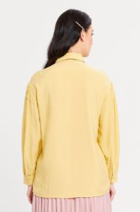 Women Yellow Embellished Trim Detailed Blouse sold by Redtag