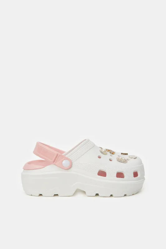 Women Embellished Molded Mule sold by Redtag