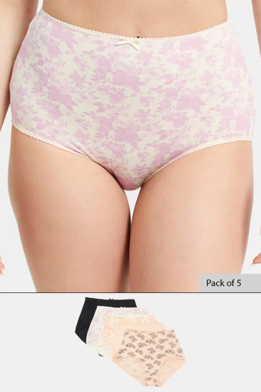 Women Assorted Full Brief Set (Pack Of 5) sold by Redtag