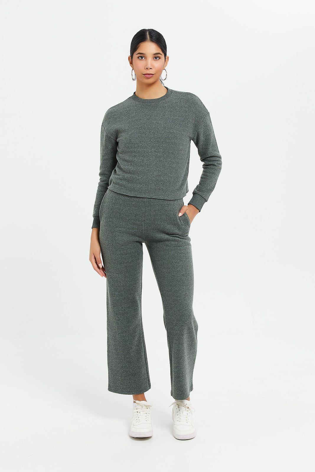 Women Olive Knitted Pullover sold by Redtag product image thumbnail 2