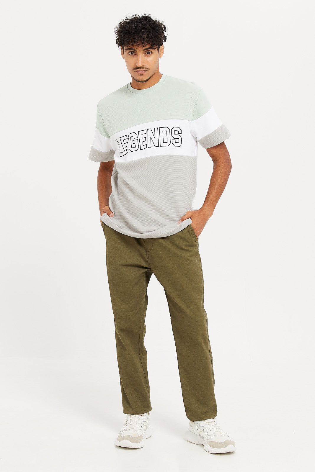 Men Multicolour Ottoman Neck T-Shirt sold by Redtag product image thumbnail 2