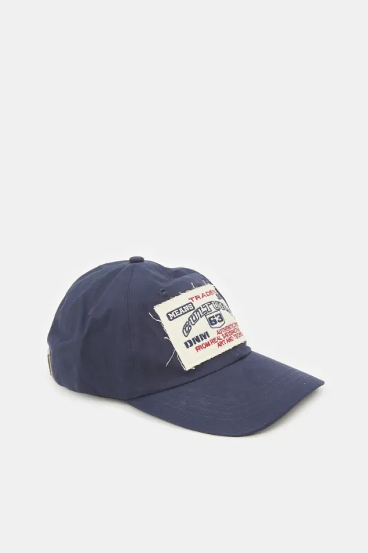 Men Navy Embroidered Cap sold by Redtag