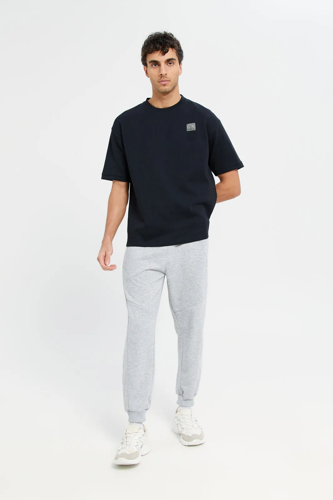 Men Grey Print Active Pants sold by Redtag product image thumbnail 2