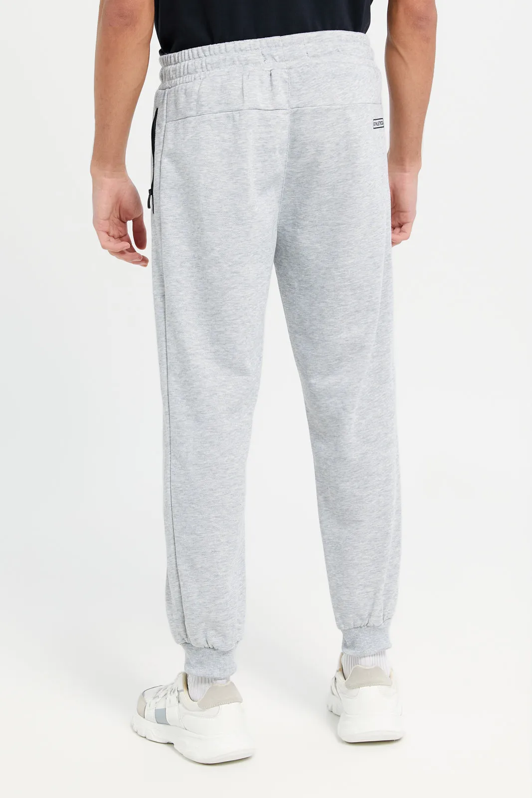 Men Grey Print Active Pants sold by Redtag product image thumbnail 3