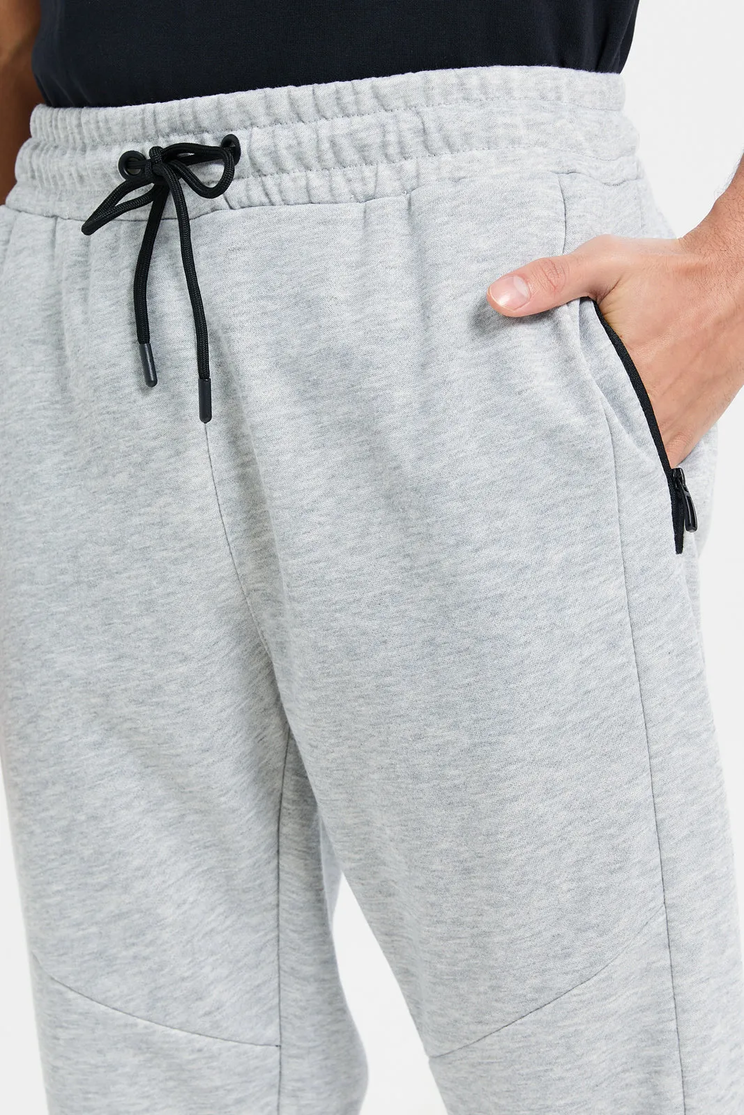 Men Grey Print Active Pants sold by Redtag product image thumbnail 4