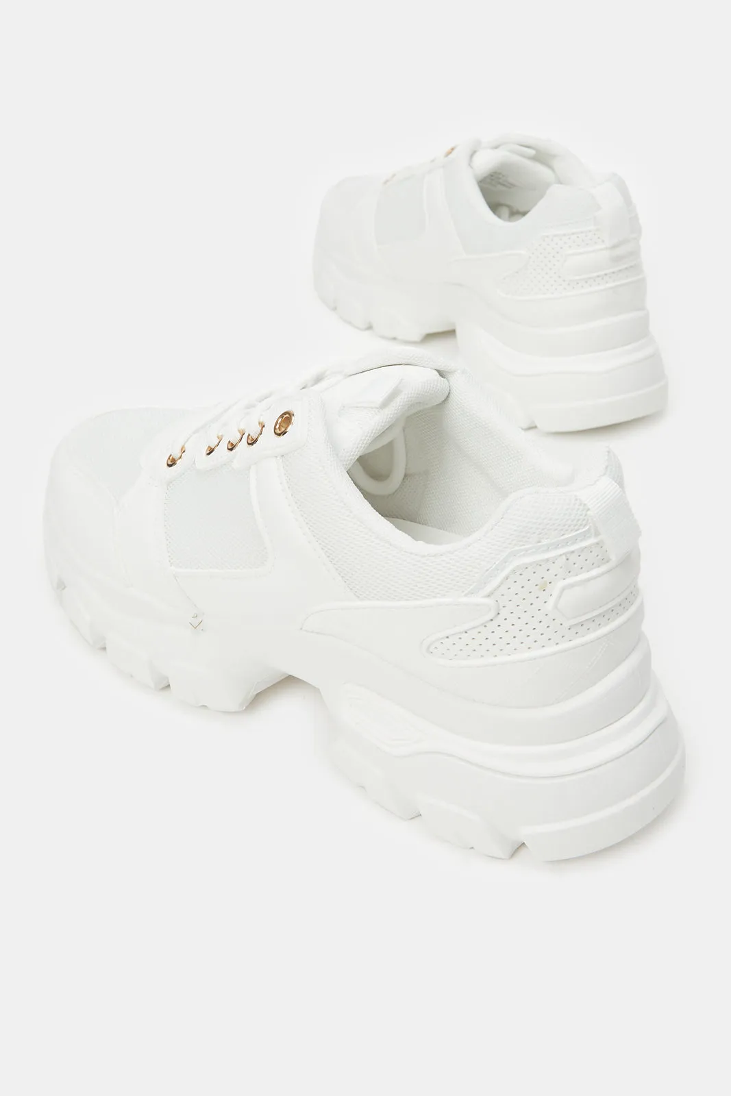 Women White Chunky Sneakers sold by Redtag product image thumbnail 4