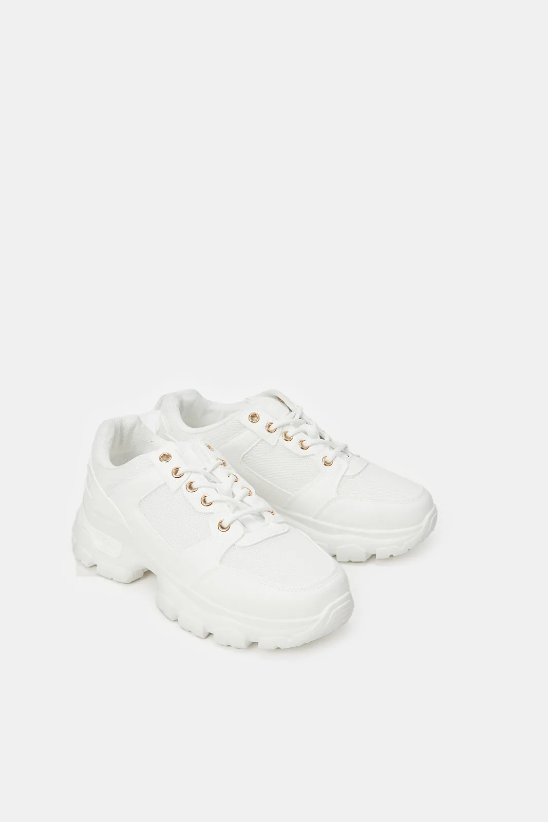 Women White Chunky Sneakers sold by Redtag product image thumbnail 2