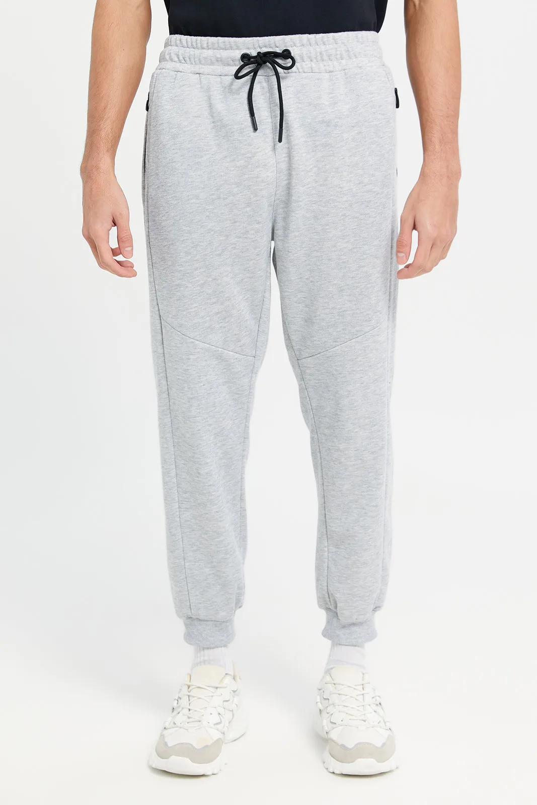 Men Grey Print Active Pants sold by Redtag