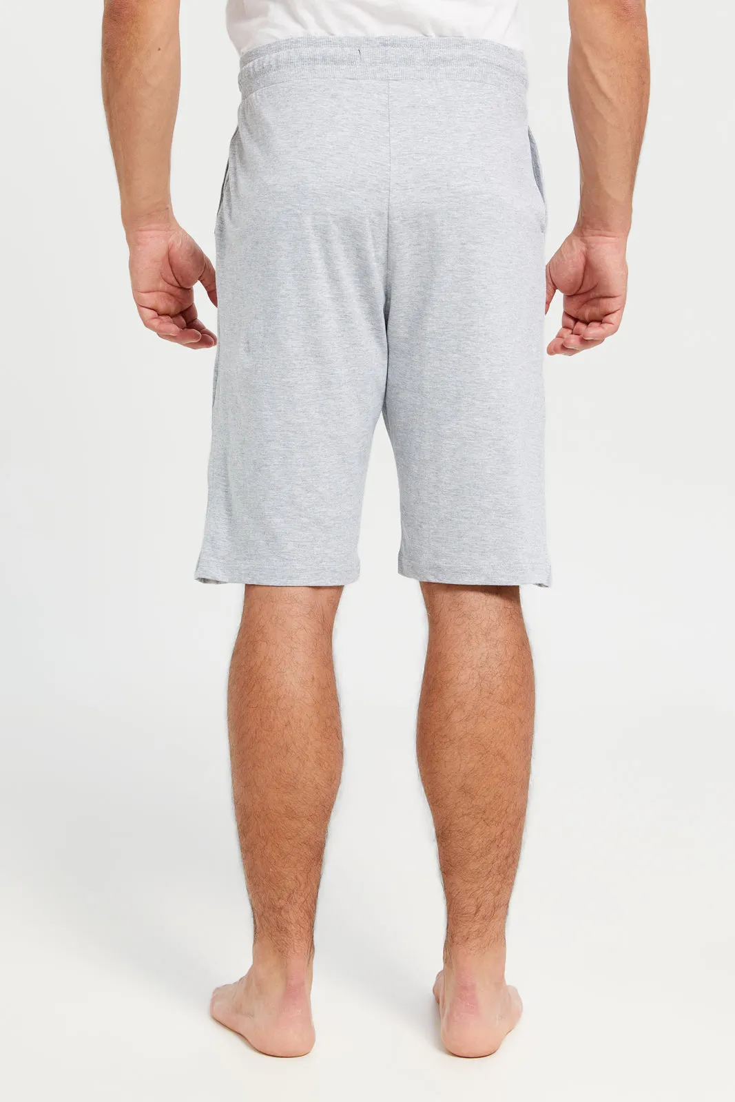 Men Charcoal And Grey Pyjama Short Set (Pack Of 2) sold by Redtag product image thumbnail 5