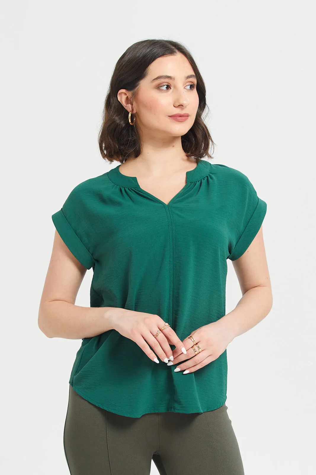 Roll Up Sleeve Blouse sold by Redtag