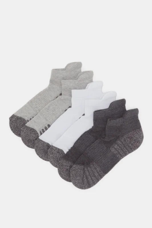 3 Pc Pk - Assorted Designs And Colors Sports Ankle Socks sold by Redtag