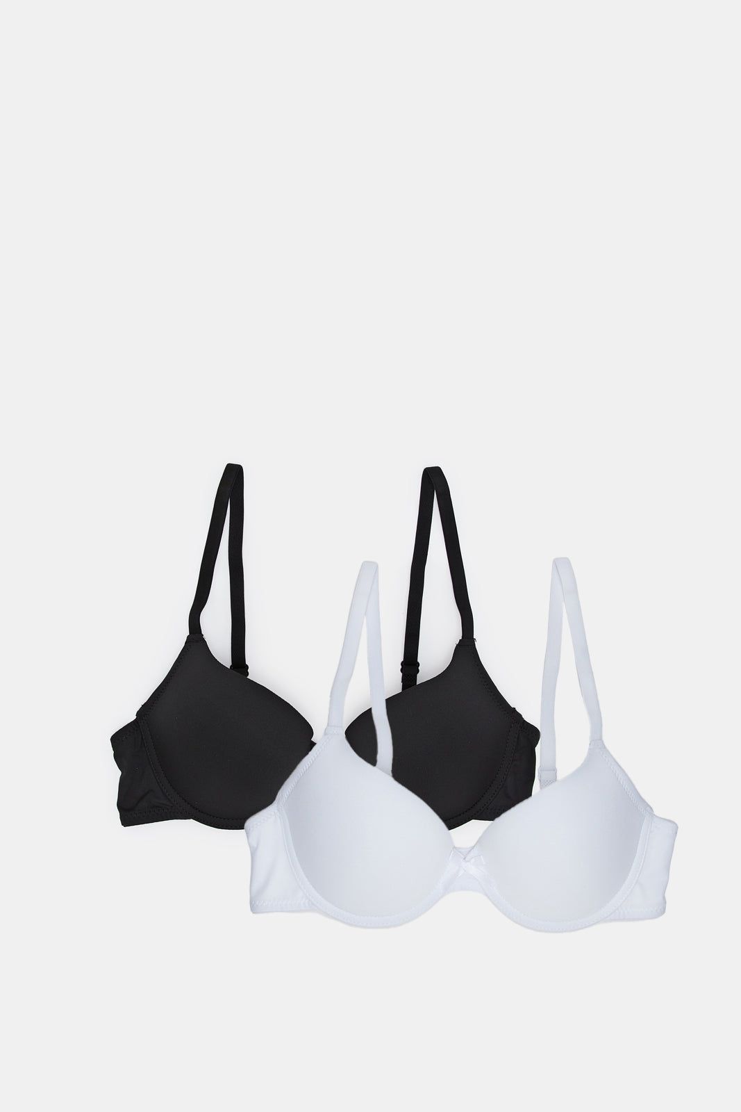 Women Black And White Basic T-Shirt Bra Set (Pack of 2) sold by Redtag product image thumbnail 2