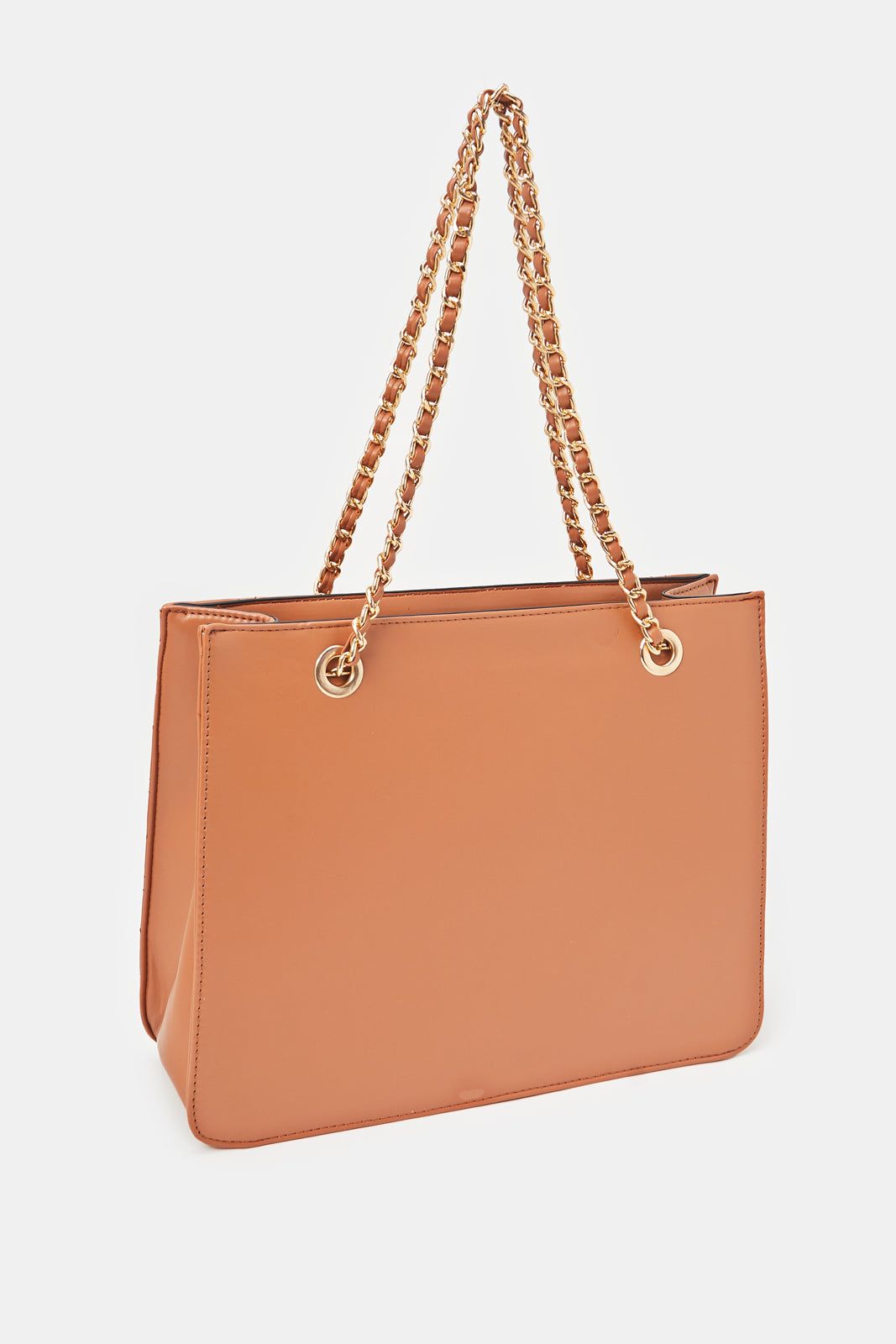 Women Tan Embellished Soft Tote Bag sold by Redtag product image thumbnail 2