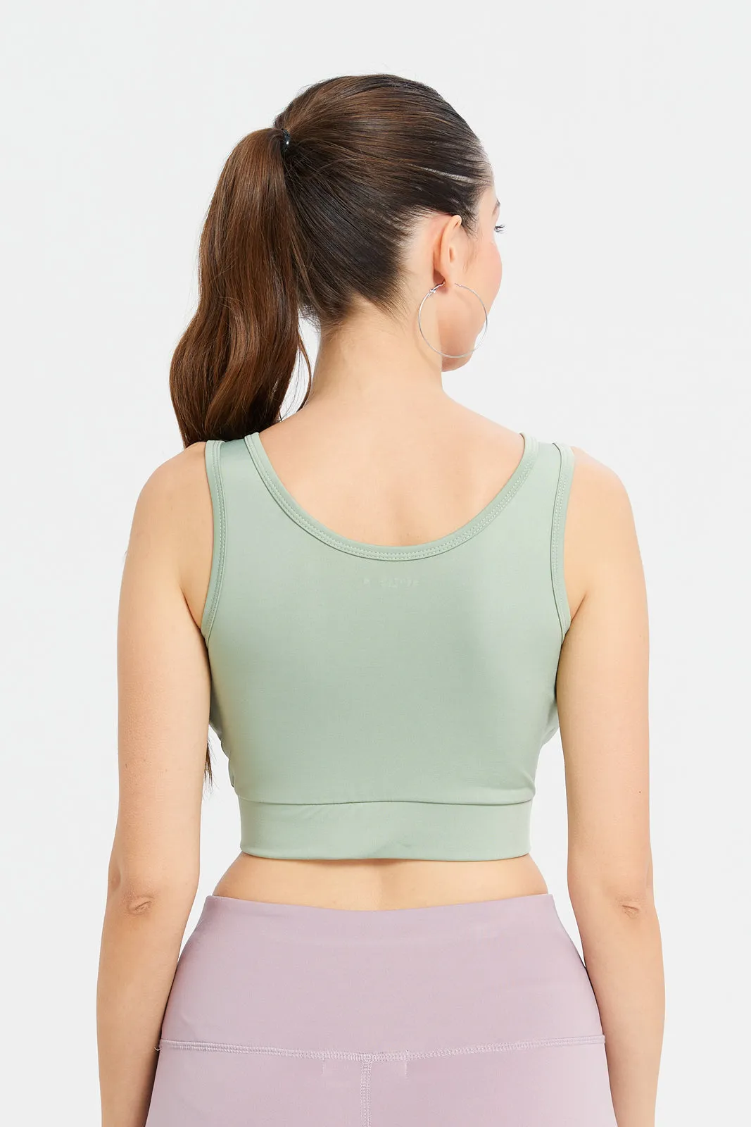 Women Mint Padded Sports Bra sold by Redtag product image thumbnail 3
