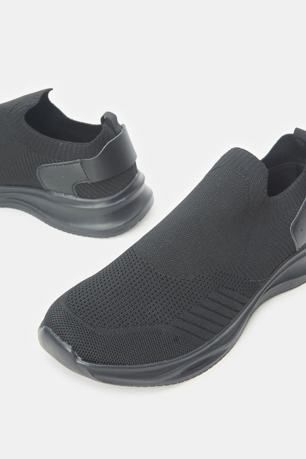 Men Black Solid Slip-On sold by Redtag product image thumbnail 3