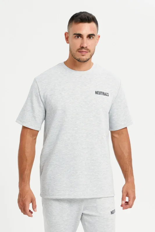 Men Grey Printed  Short Sleeves Active T-Shirt sold by Redtag