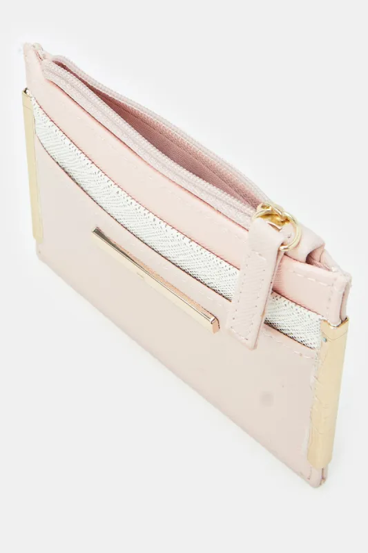 Women Pink Card Holder Wallet sold by Redtag