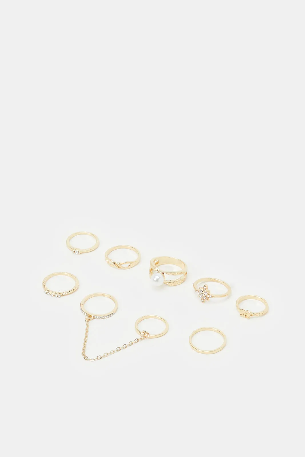 Women Embellished Ring Set (9 Piece) sold by Redtag product image thumbnail 2