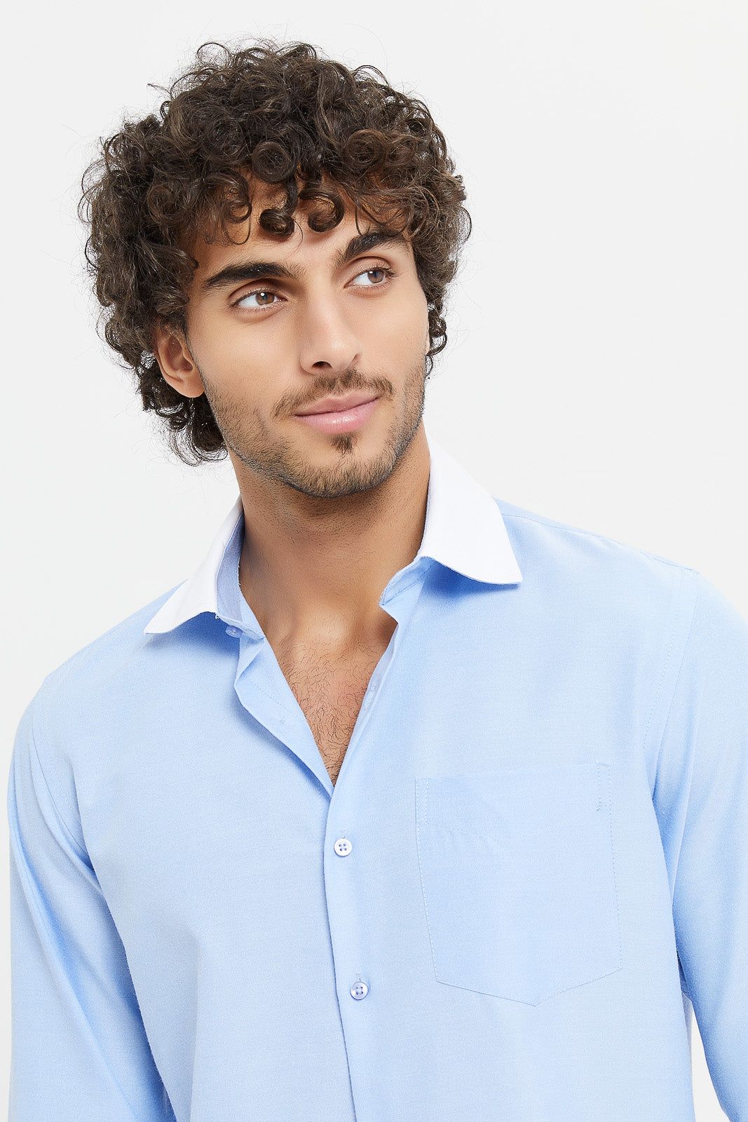 Men Blue Formal Shirt sold by Redtag product image thumbnail 4