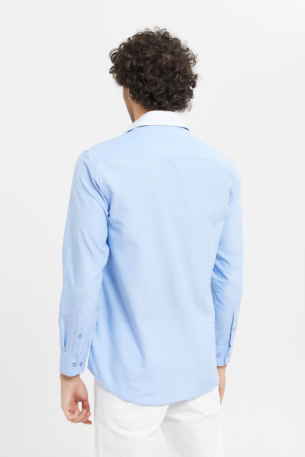 Men Blue Formal Shirt sold by Redtag product image thumbnail 3