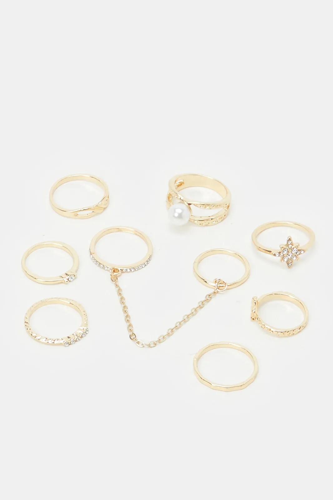 Women Embellished Ring Set (9 Piece) sold by Redtag product image thumbnail 3