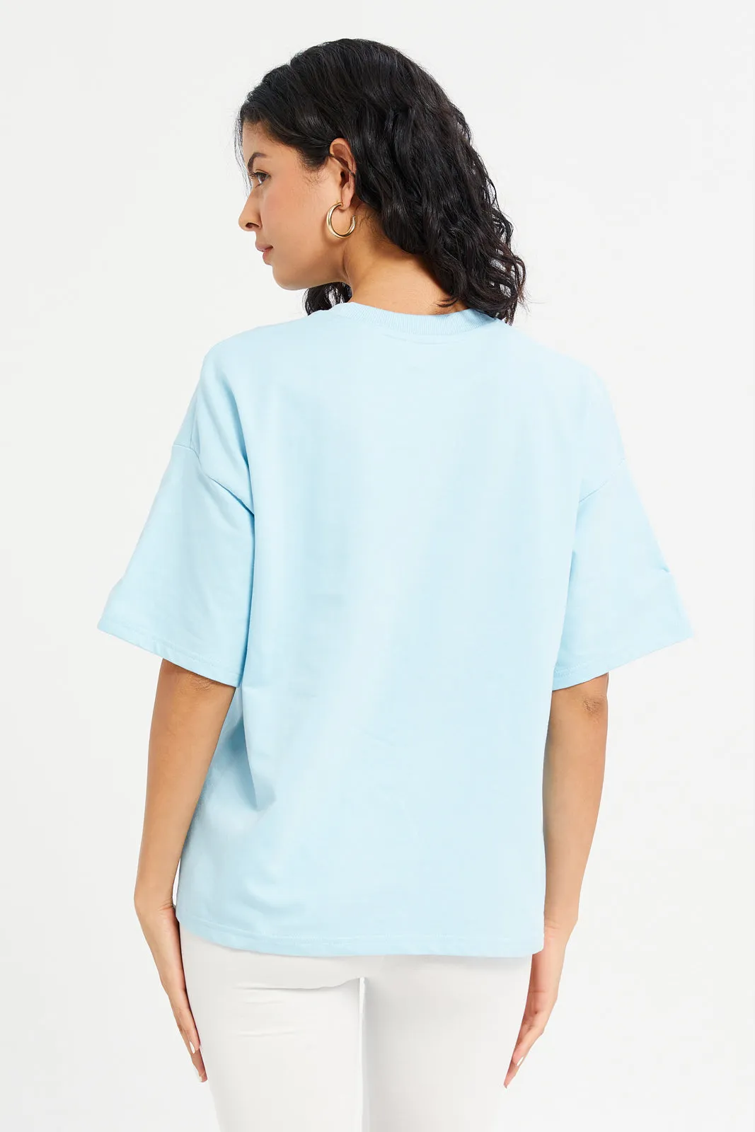 Woman Blue Printed Active Top sold by Redtag product image thumbnail 3