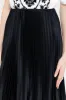 Women Black Satin Pleated Skirt sold by Redtag