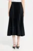 Women Black Satin Pleated Skirt sold by Redtag