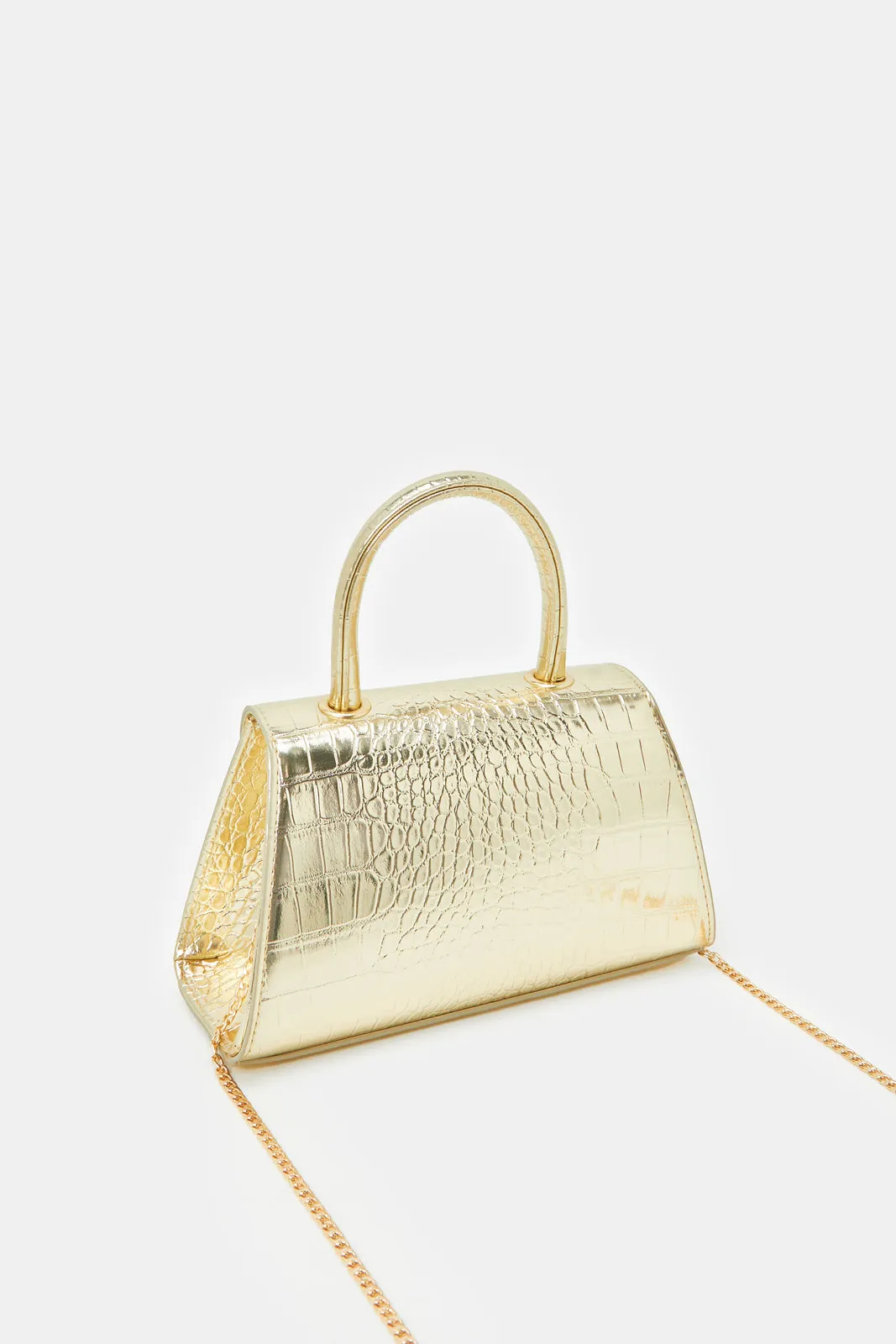 Women Gold Texture Evening Bag sold by Redtag product image thumbnail 2