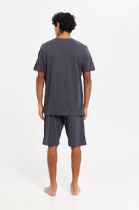 Men Charcoal Pyjama Set (2 Piece) sold by Redtag