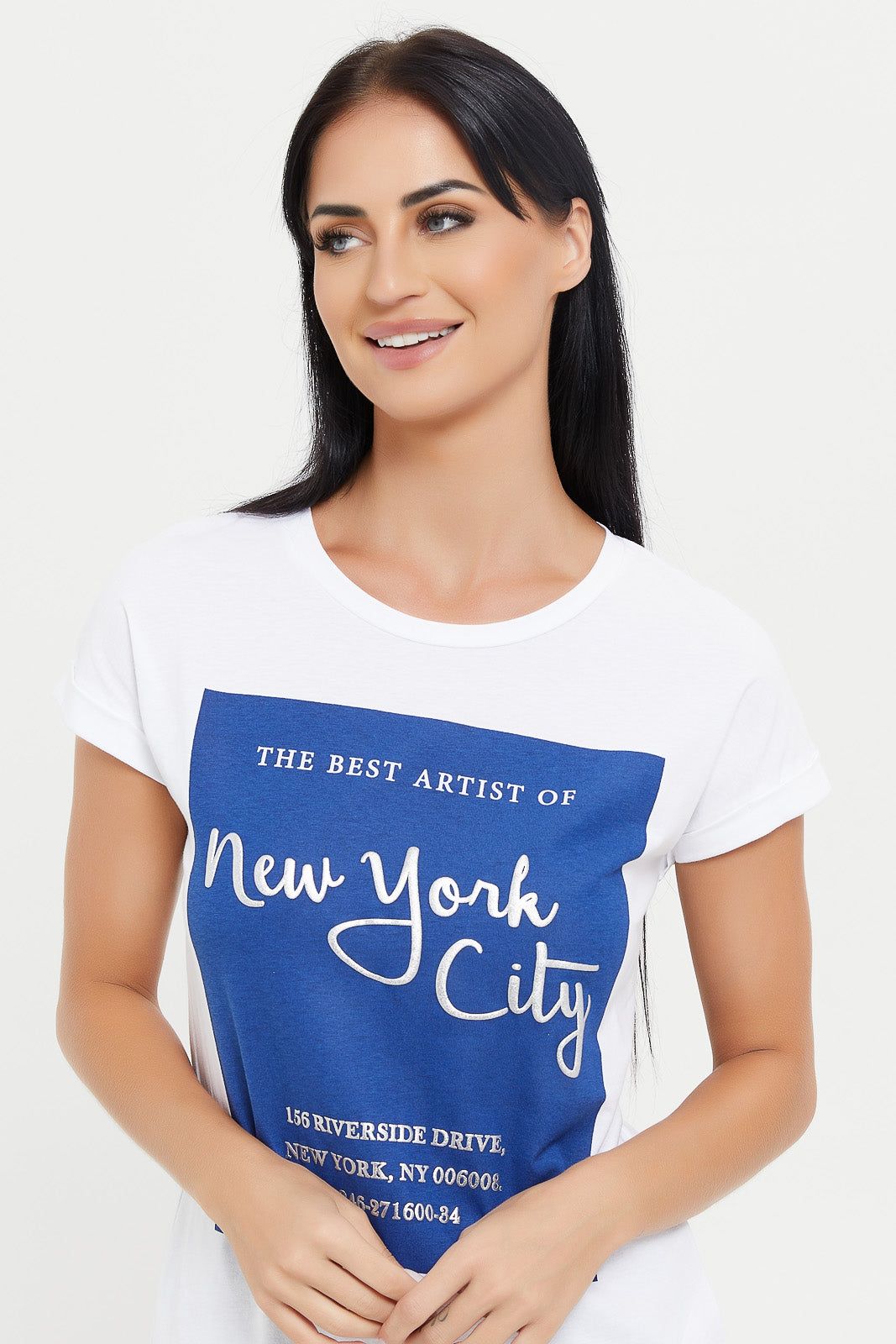 Women White Printed T-Shirt sold by Redtag product image thumbnail 4