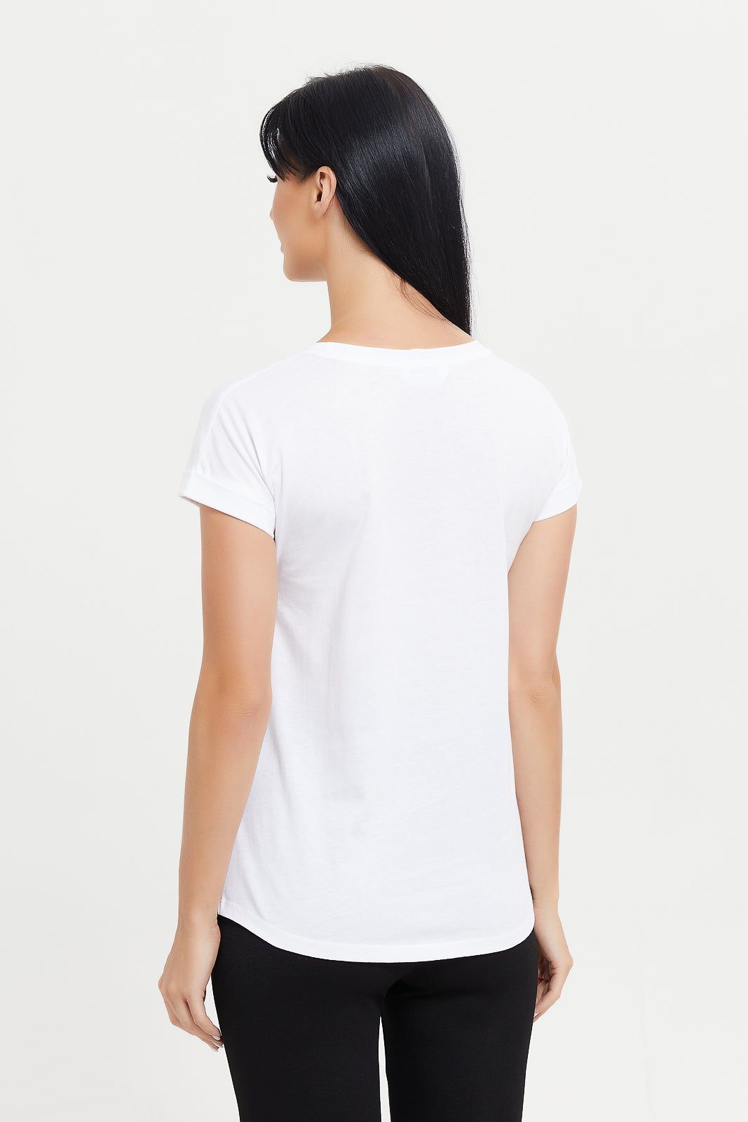 Women White Printed T-Shirt sold by Redtag product image thumbnail 3