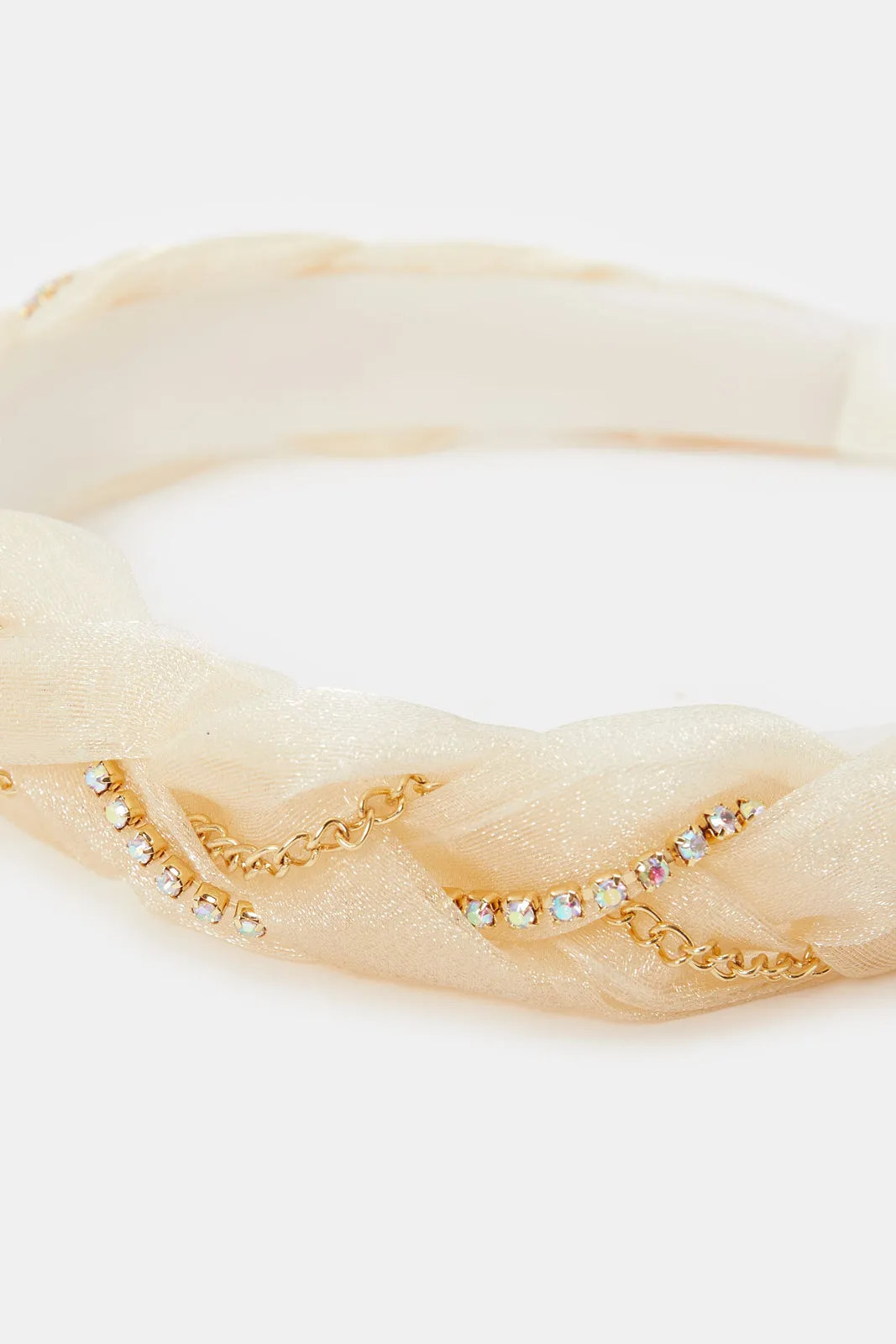 Women Gold Chain Headband sold by Redtag product image thumbnail 3