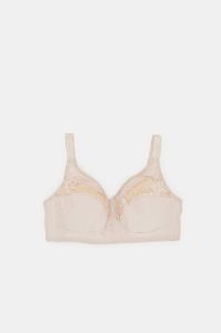 Women Beige And Grey Non-Padded Bra Set (Pack Of 2) sold by Redtag