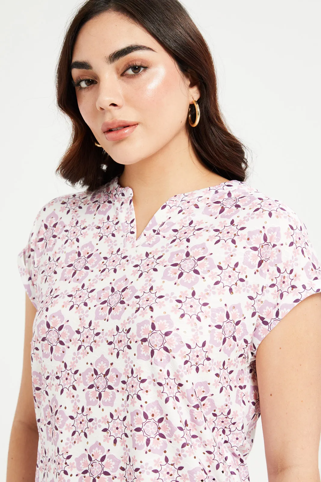 Women White Printed Top sold by Redtag product image thumbnail 4